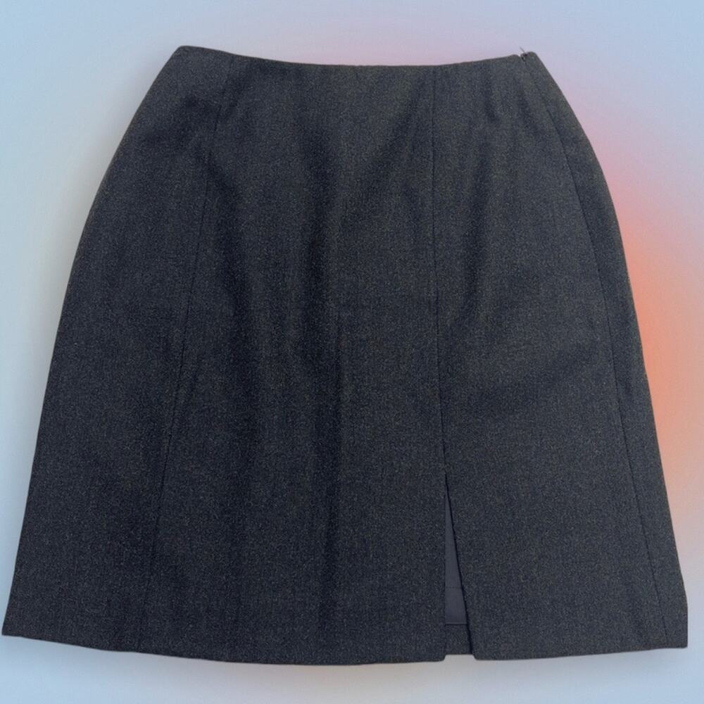 JONES NEW YORK Women’s 6P Gray Wool Skirt